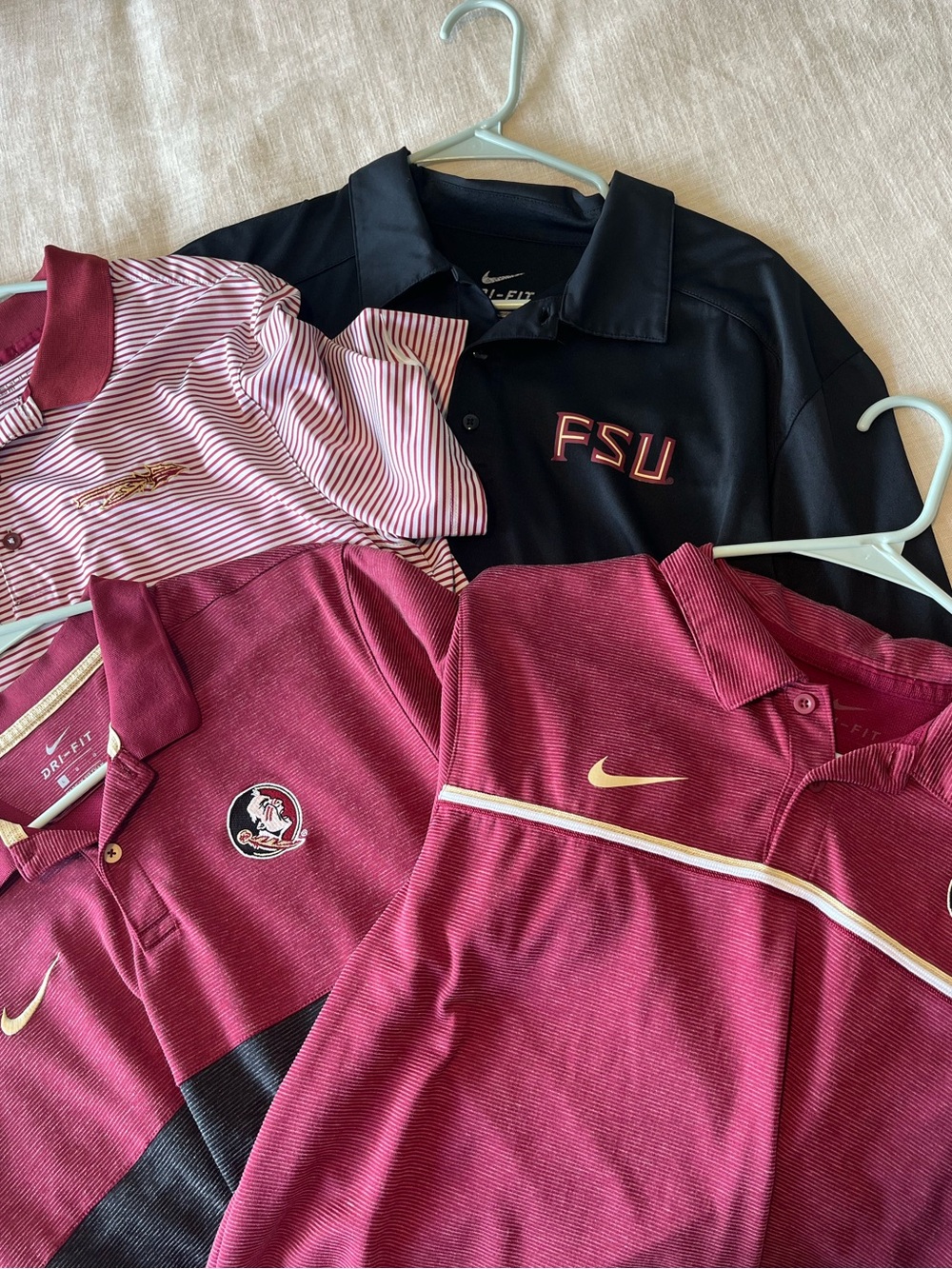 Bundle of 4 Florida State Nike Polos